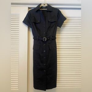 Club Monaco Nicola Sateen Fitted Button Down Dress NEVER WORN Size 6